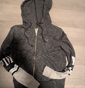 Victoria’s Secret PINK grey zip up hoodie